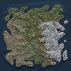 Thumbnail Rust Map: Procedural Map, Size: 4500, Seed: 1789936650, 19 Monuments