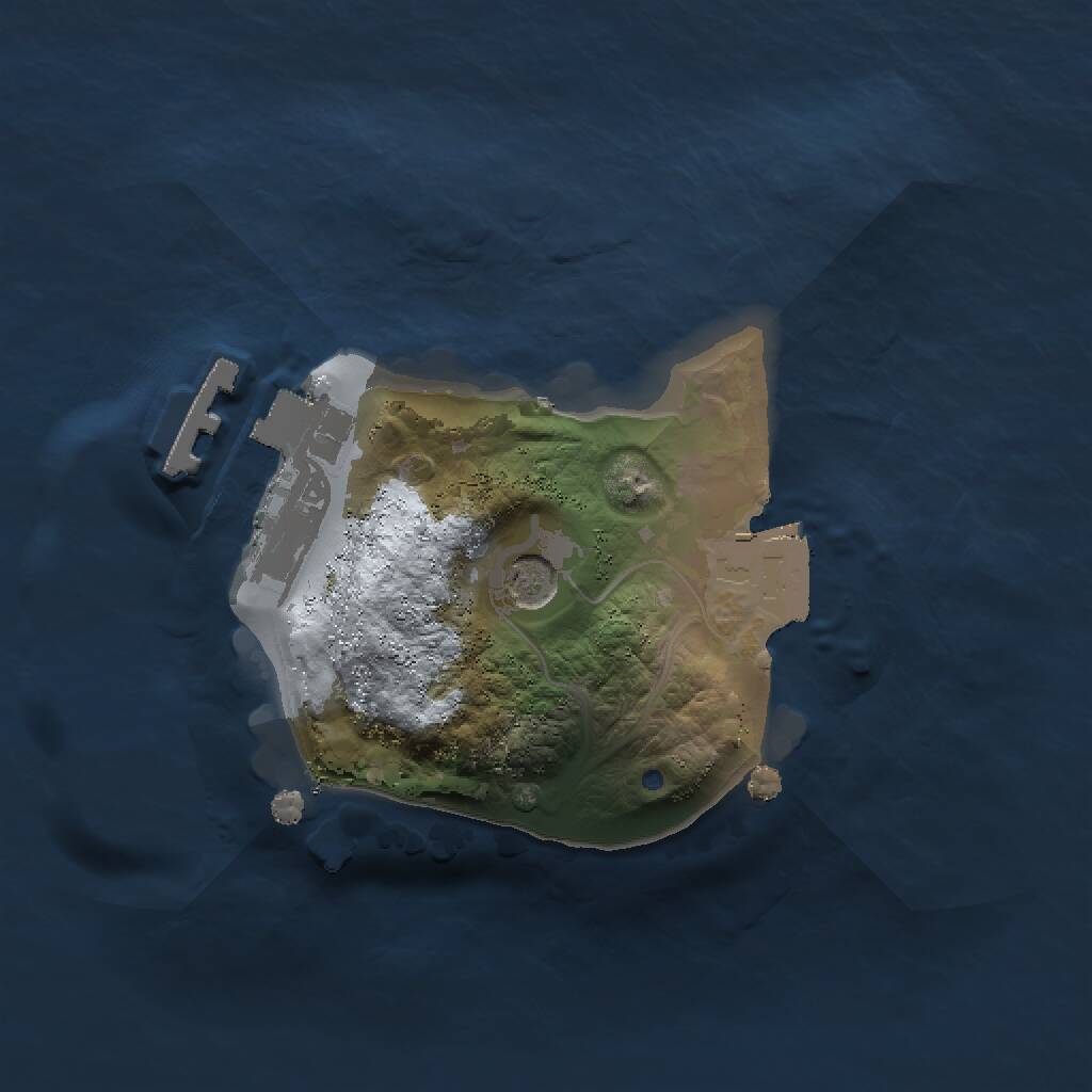Rust Map: Procedural Map, Size: 1315, Seed: 1739167240, 5 Monuments
