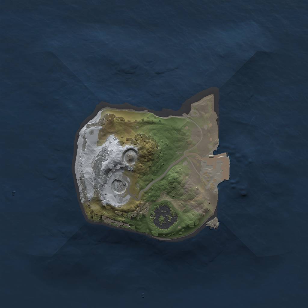 Rust Map: Procedural Map, Size: 1315, Seed: 1739167240, 4 Monuments