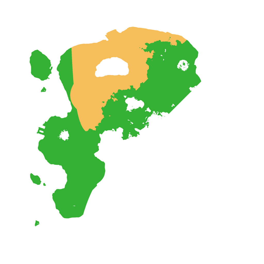 Biome Rust Map: Procedural Map, Size: 2500, Seed: 318773208