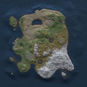 Thumbnail Rust Map: Procedural Map, Size: 2500, Seed: 318773208, 8 Monuments