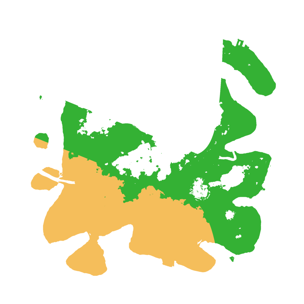 Biome Rust Map: Procedural Map, Size: 3000, Seed: 7600