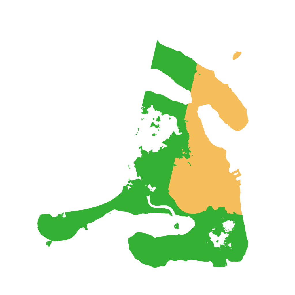 Biome Rust Map: Procedural Map, Size: 2500, Seed: 90851194