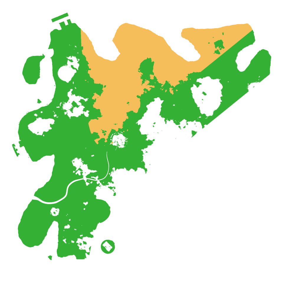 Biome Rust Map: Procedural Map, Size: 3500, Seed: 887863027
