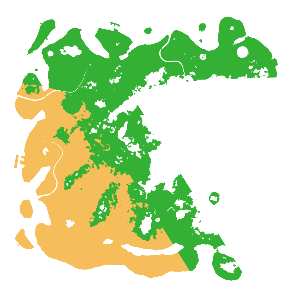 Biome Rust Map: Procedural Map, Size: 4500, Seed: 1306508990
