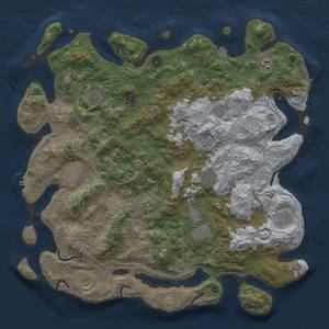 Thumbnail Rust Map: Procedural Map, Size: 4500, Seed: 1306508990, 19 Monuments