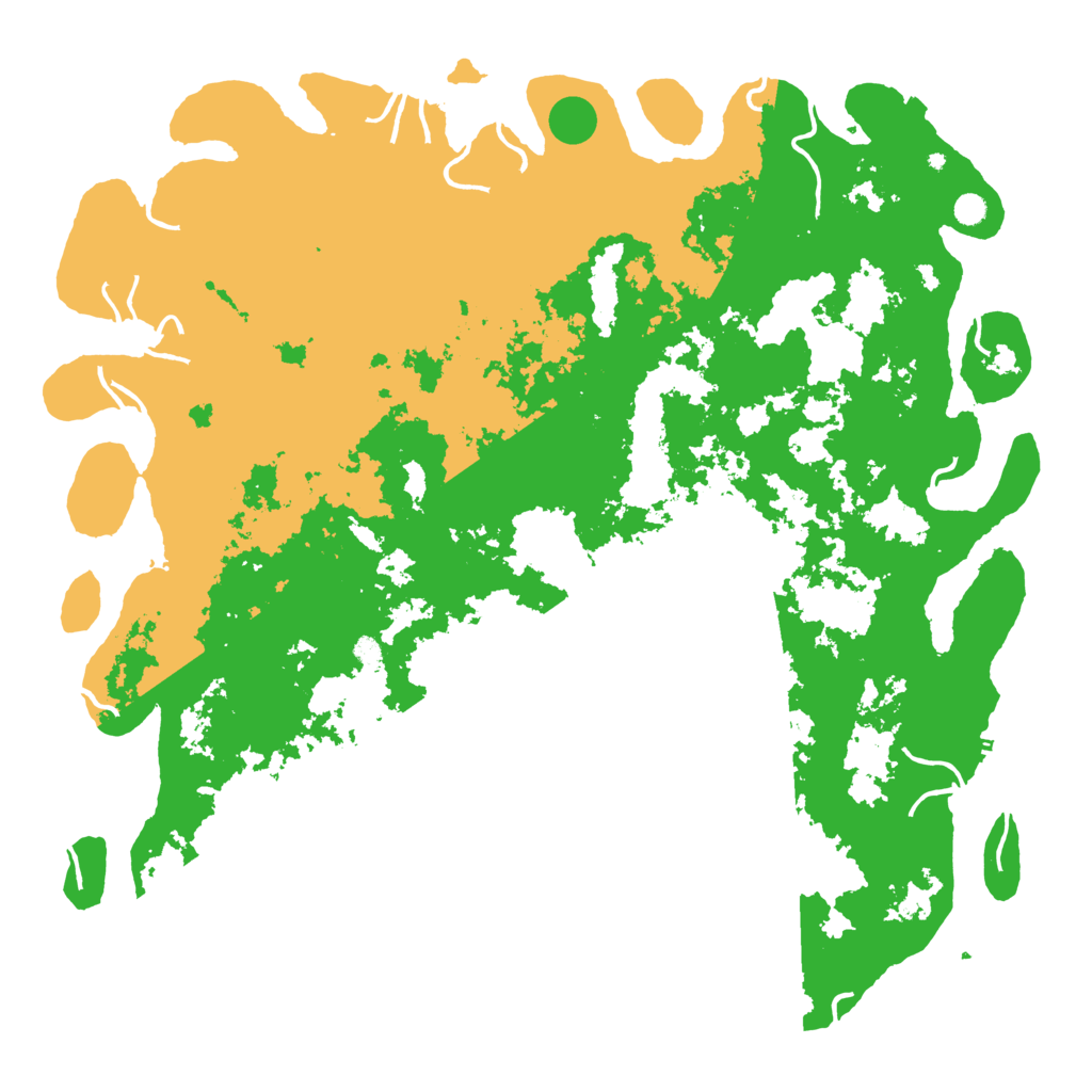 Biome Rust Map: Procedural Map, Size: 6000, Seed: 45796627