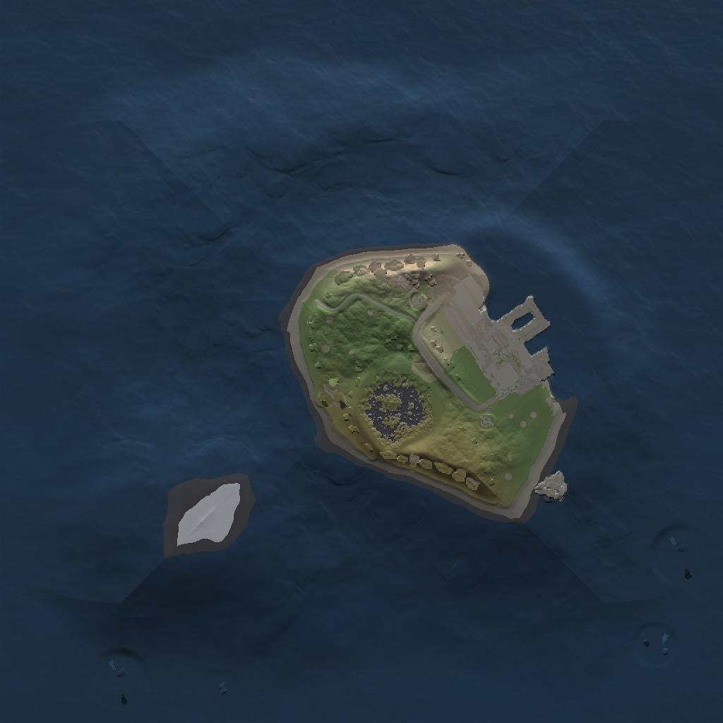 Rust Map: Procedural Map, Size: 1234, Seed: 4400, 4 Monuments