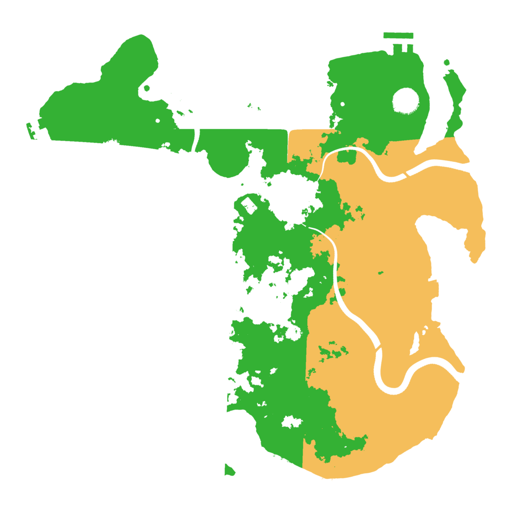 Biome Rust Map: Procedural Map, Size: 3500, Seed: 1496629806