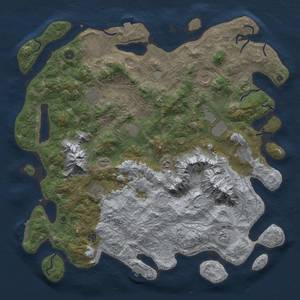 Thumbnail Rust Map: Procedural Map, Size: 5000, Seed: 1722030832, 19 Monuments