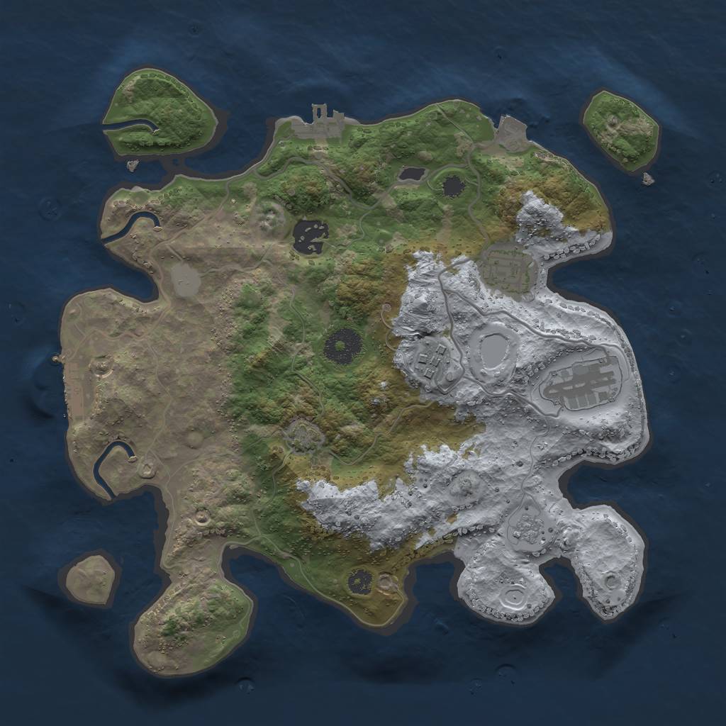 Procedural Map :: Rust Map :: Just-Wiped