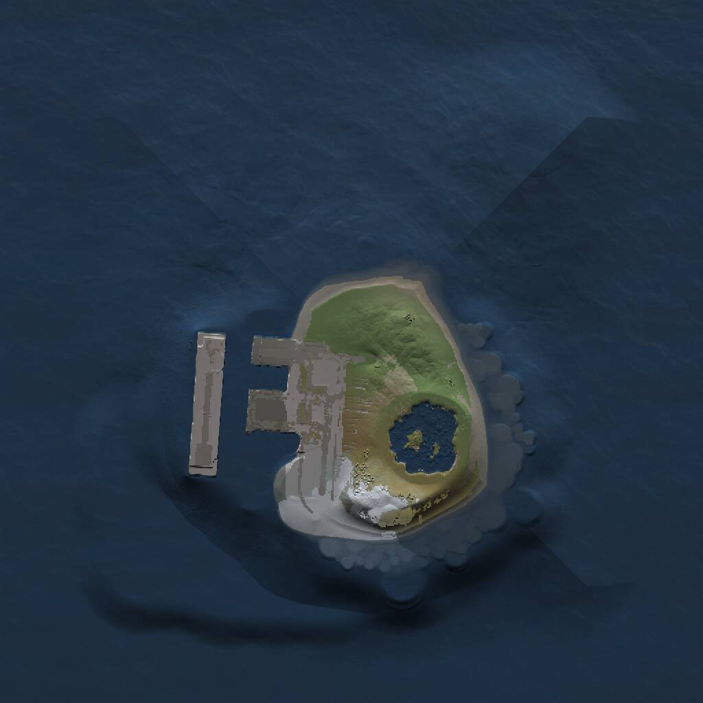 Rust Map: Procedural Map, Size: 1000, Seed: 1776455739, 2 Monuments