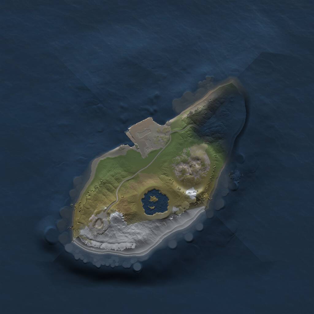 Rust Map: Procedural Map, Size: 1202, Seed: 1290679057, 1 Monuments