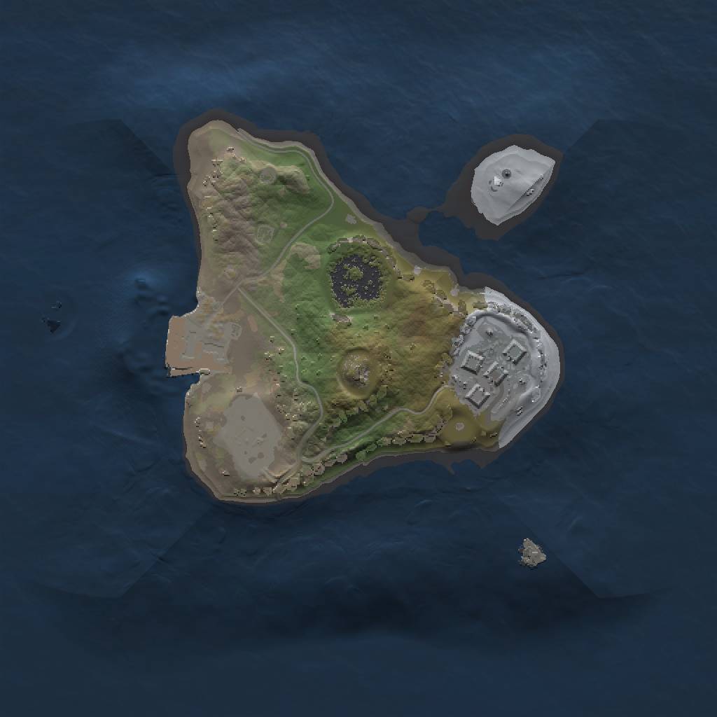 Rust Map: Procedural Map, Size: 1396, Seed: 522980349, 4 Monuments