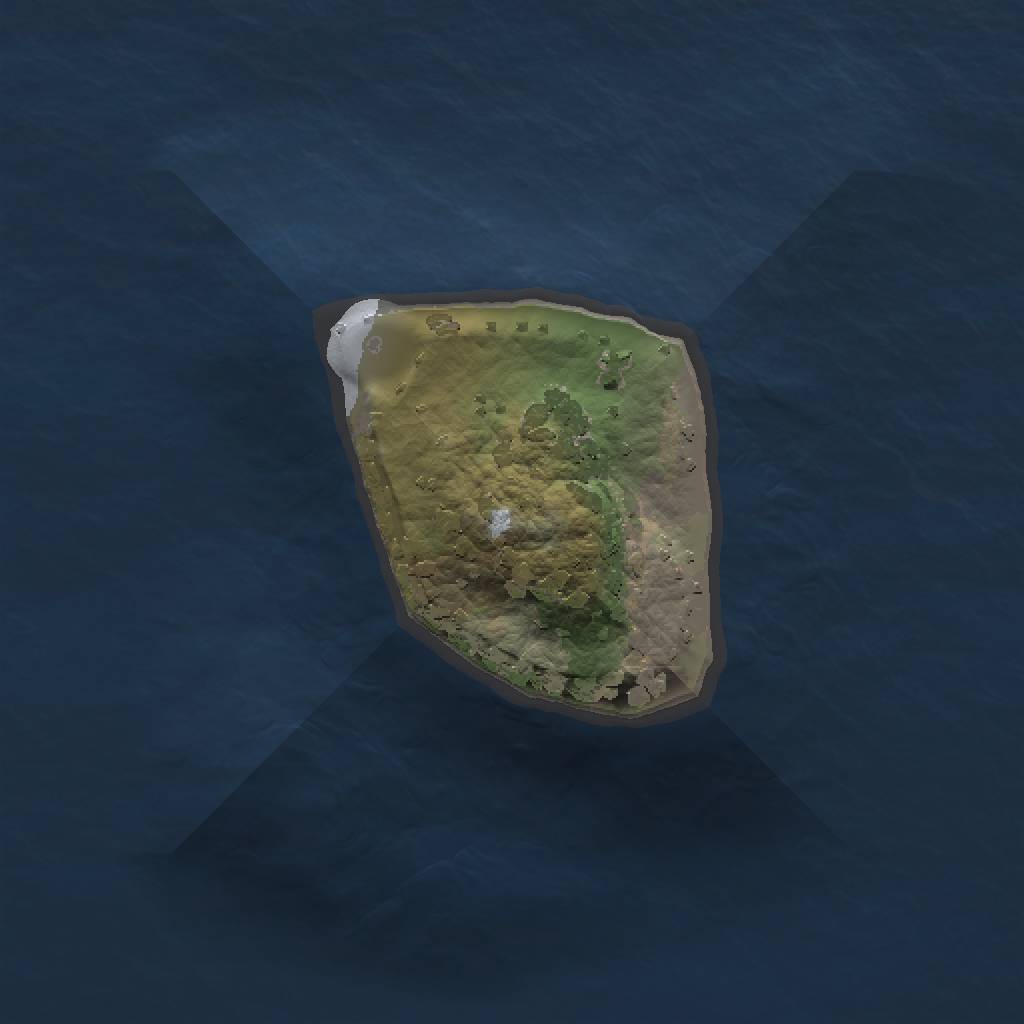 Rust Map: Procedural Map, Size: 1000, Seed: 436066195, 3 Monuments