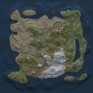 Thumbnail Rust Map: Procedural Map, Size: 3500, Seed: 556096013, 16 Monuments