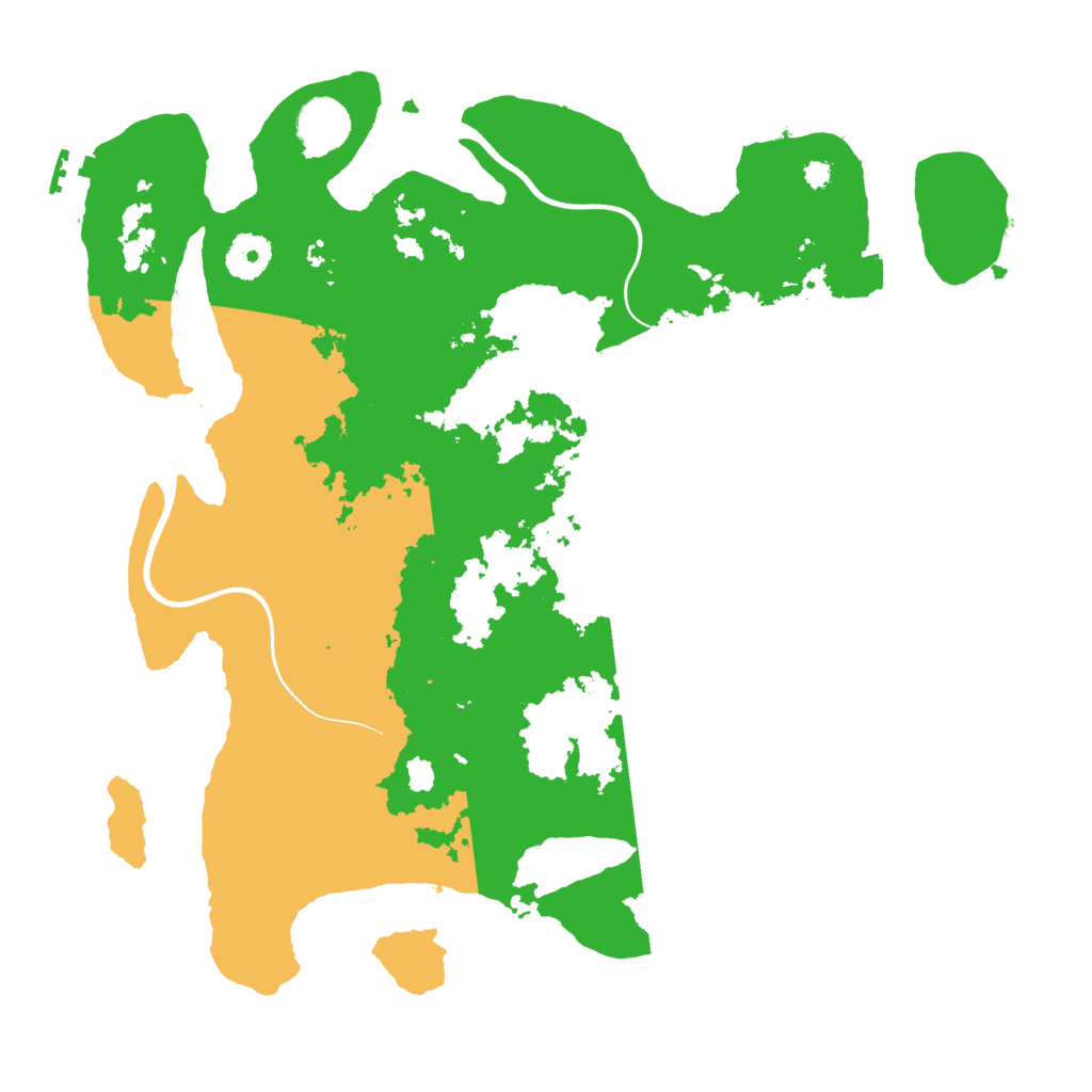 Biome Rust Map: Procedural Map, Size: 3600, Seed: 1807343255