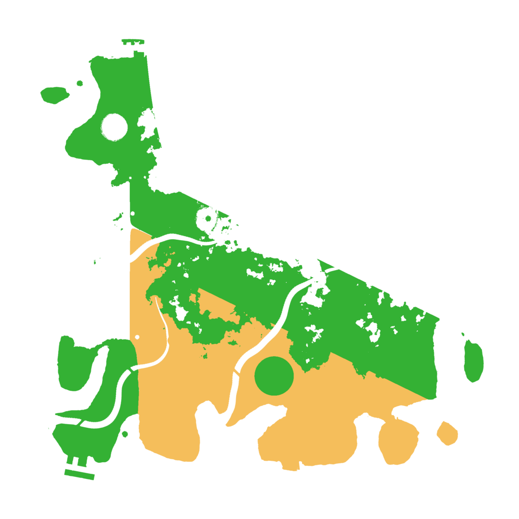 Biome Rust Map: Procedural Map, Size: 3500, Seed: 159816198