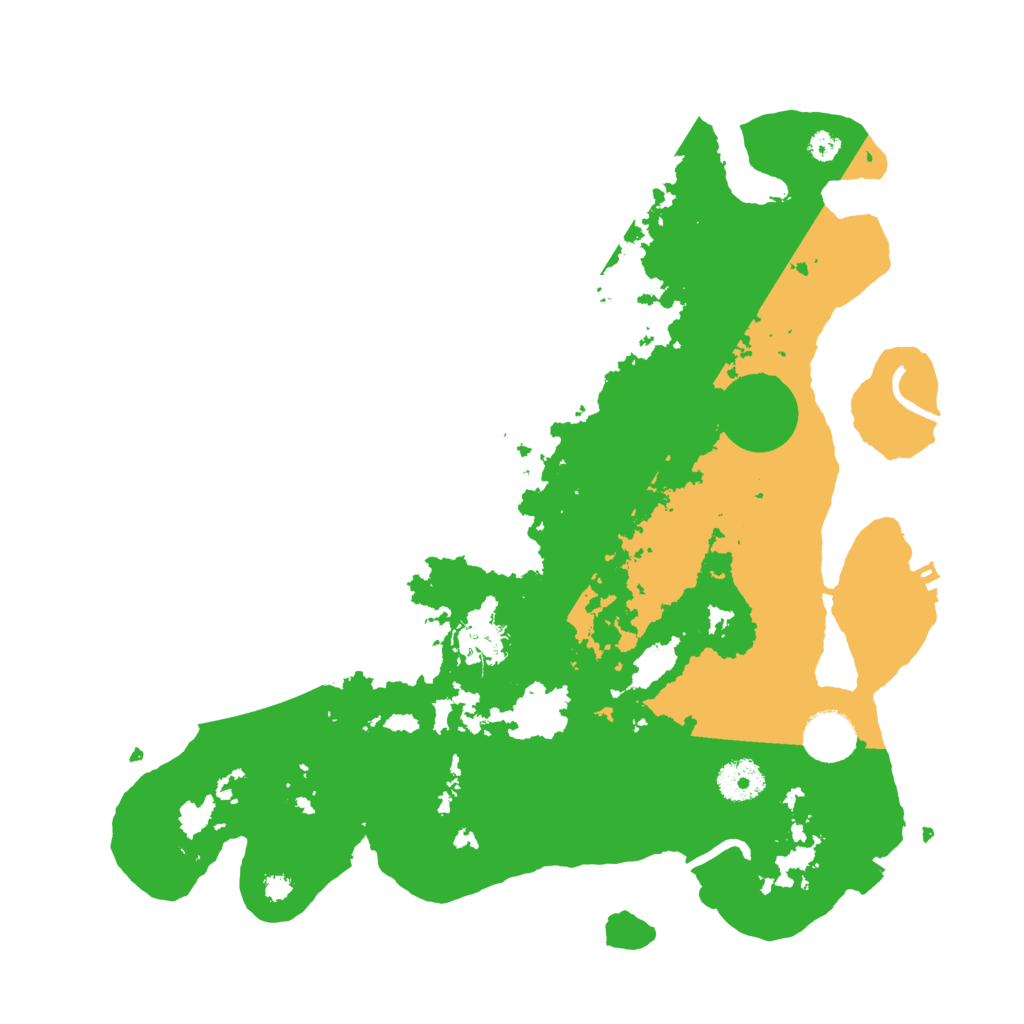 Biome Rust Map: Procedural Map, Size: 3500, Seed: 2345342