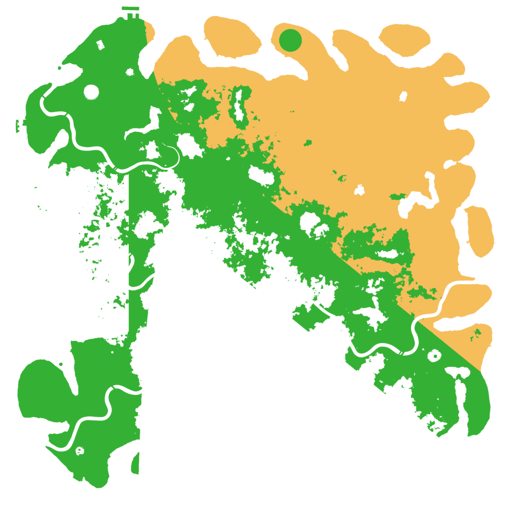Biome Rust Map: Procedural Map, Size: 6000, Seed: 39675301