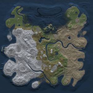 Thumbnail Rust Map: Procedural Map, Size: 4250, Seed: 1565006875, 16 Monuments