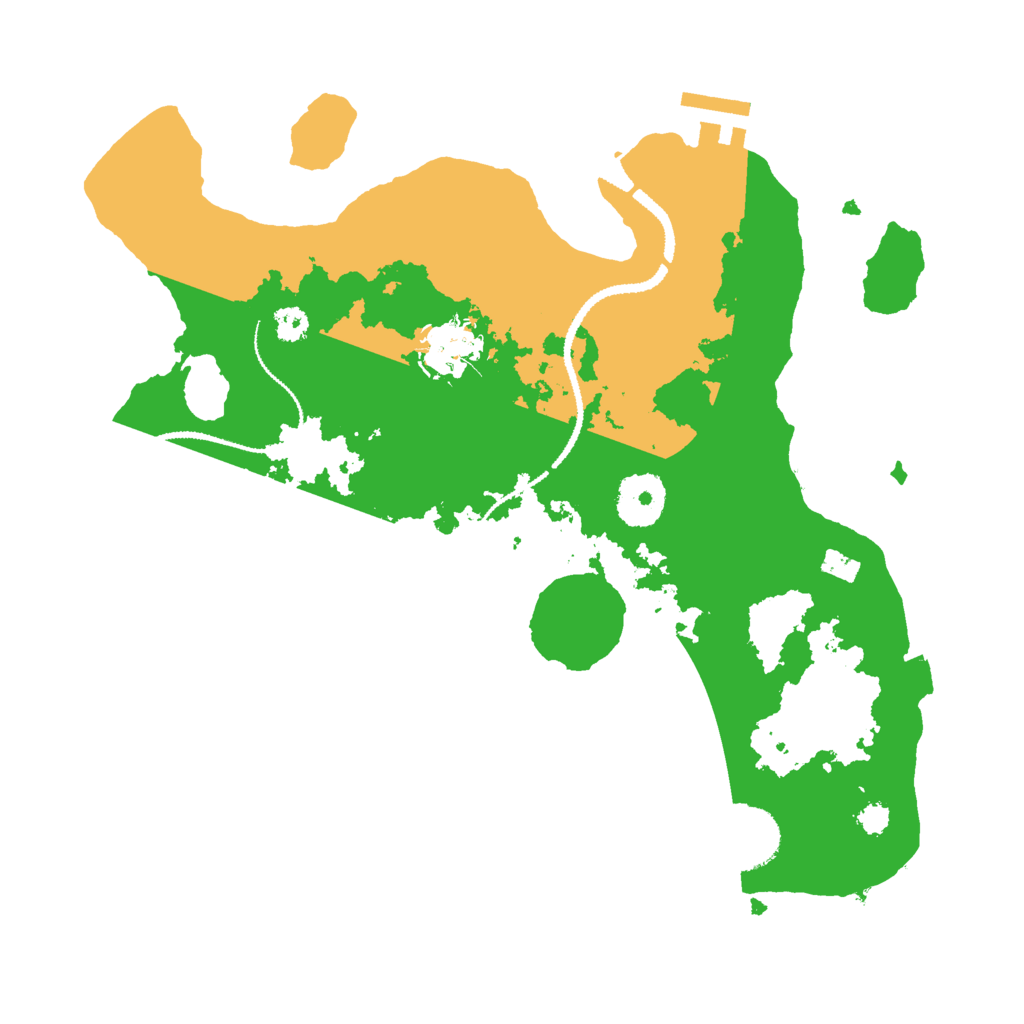 Biome Rust Map: Procedural Map, Size: 3000, Seed: 26670719