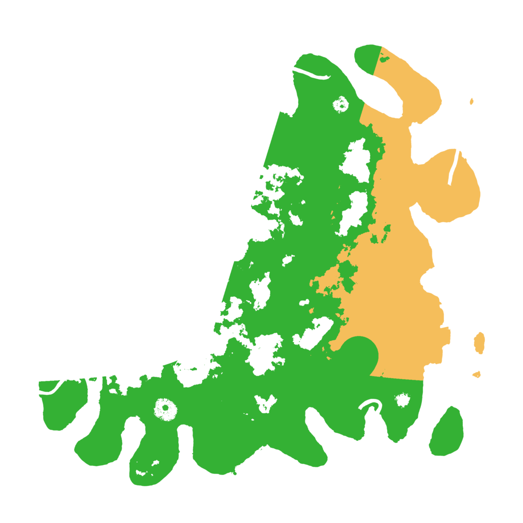 Biome Rust Map: Procedural Map, Size: 3500, Seed: 61051736