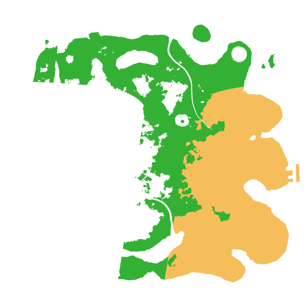 Biome Rust Map: Procedural Map, Size: 3500, Seed: 973806836