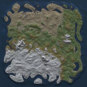 Thumbnail Rust Map: Procedural Map, Size: 6000, Seed: 4400, 19 Monuments