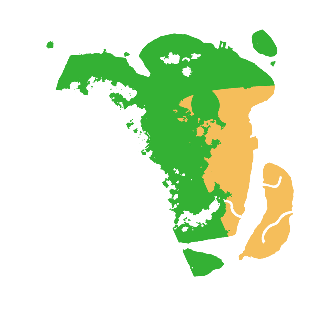 Biome Rust Map: Procedural Map, Size: 3000, Seed: 50752551