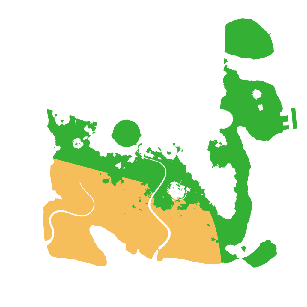 Biome Rust Map: Procedural Map, Size: 3000, Seed: 13594