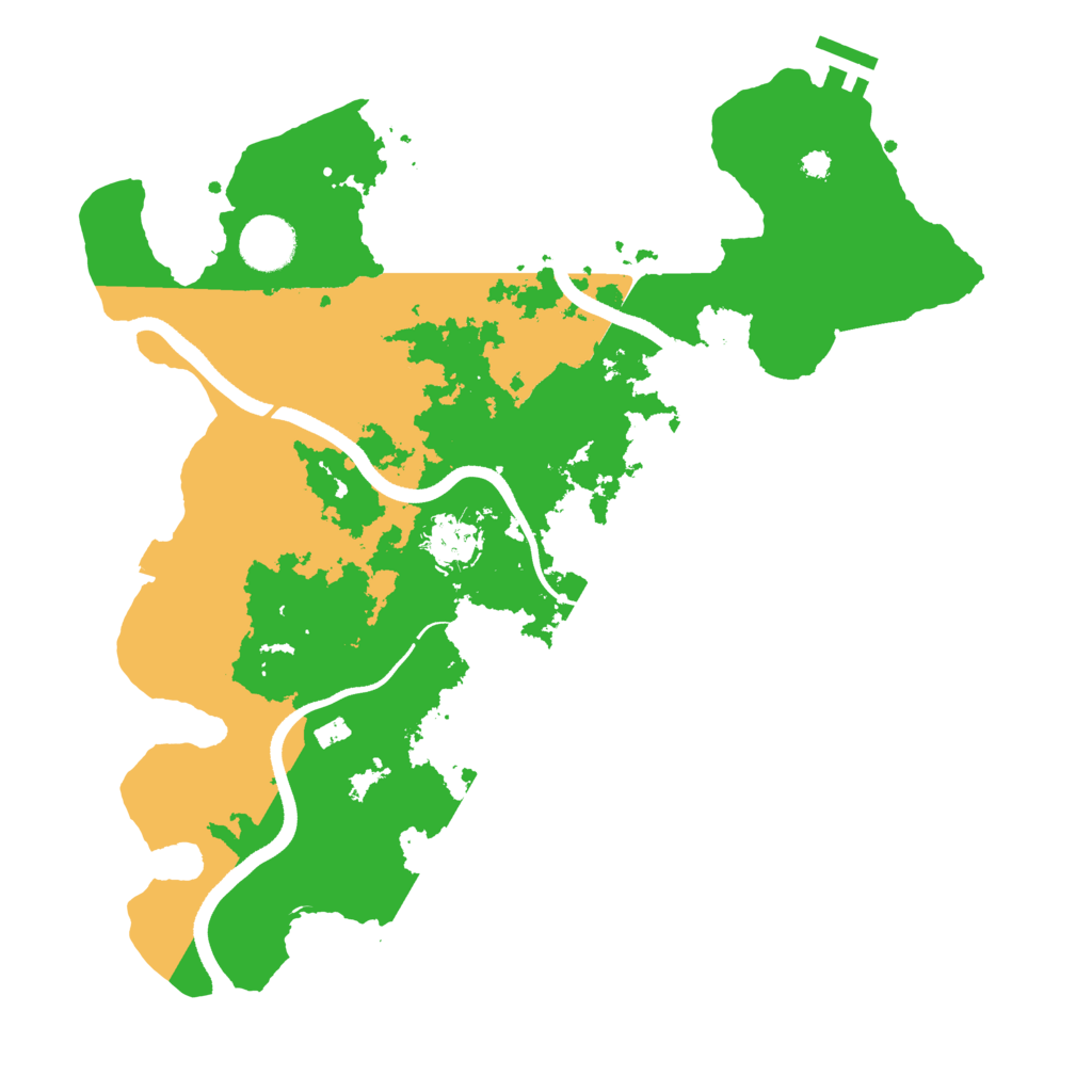 Biome Rust Map: Procedural Map, Size: 3500, Seed: 471271049