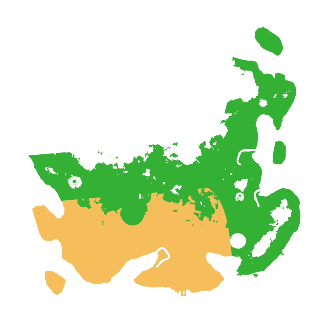 Biome Rust Map: Procedural Map, Size: 3700, Seed: 410279162