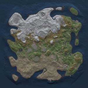 Thumbnail Rust Map: Procedural Map, Size: 3700, Seed: 410279162, 18 Monuments