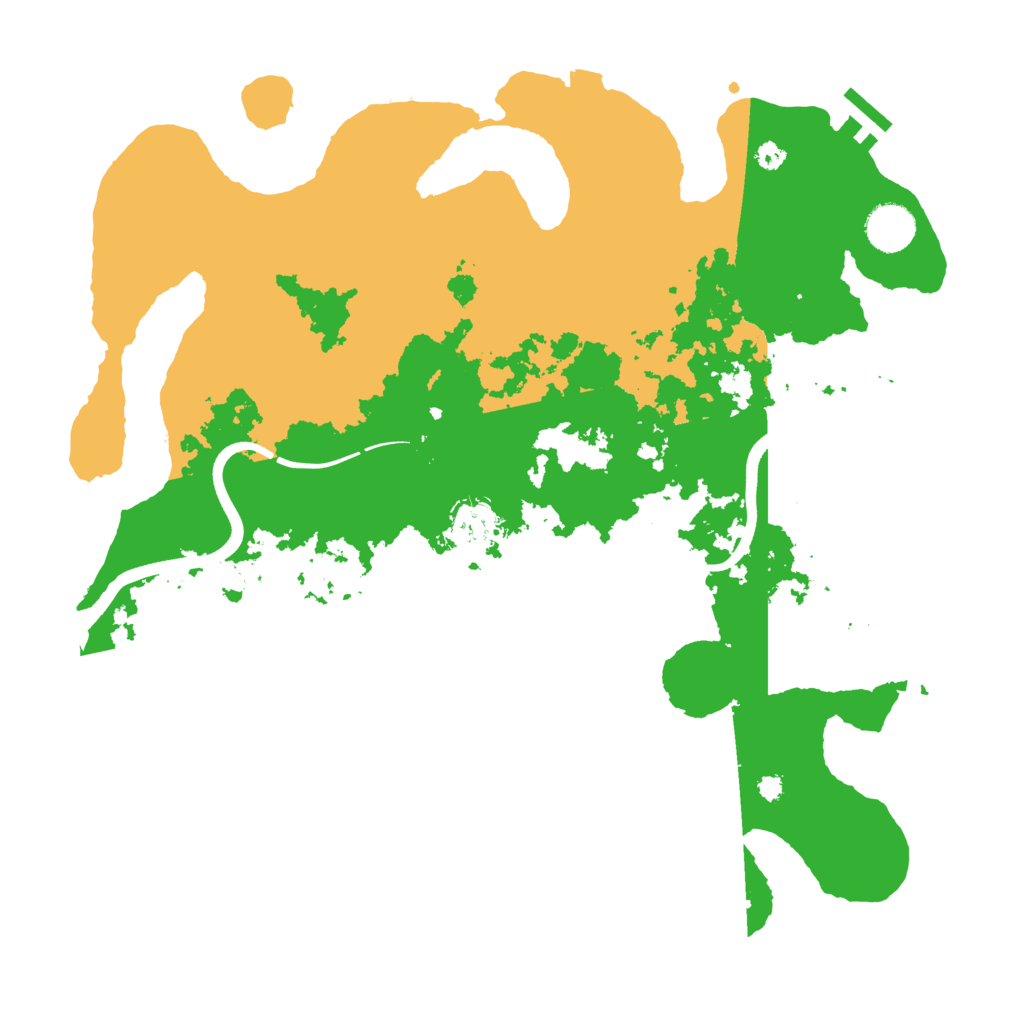 Biome Rust Map: Procedural Map, Size: 3700, Seed: 1369679127