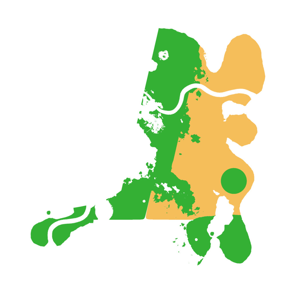 Biome Rust Map: Procedural Map, Size: 3000, Seed: 90851194