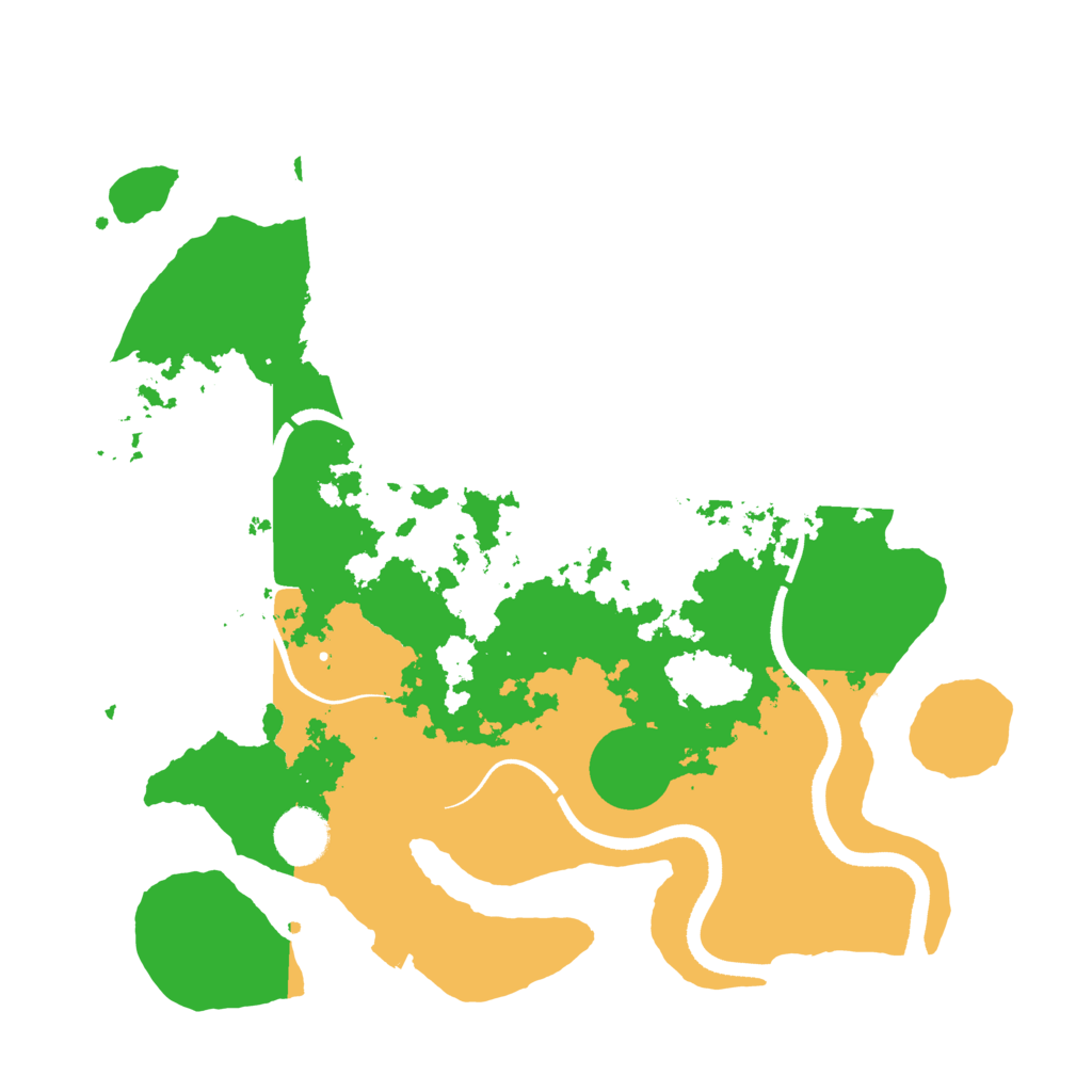 Biome Rust Map: Procedural Map, Size: 3500, Seed: 32099