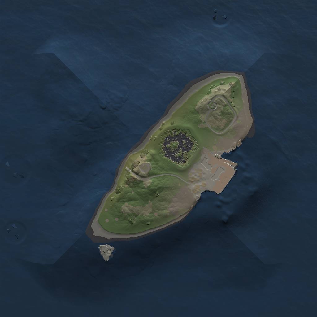 Rust Map: Procedural Map, Size: 1046, Seed: 1566251672, 3 Monuments