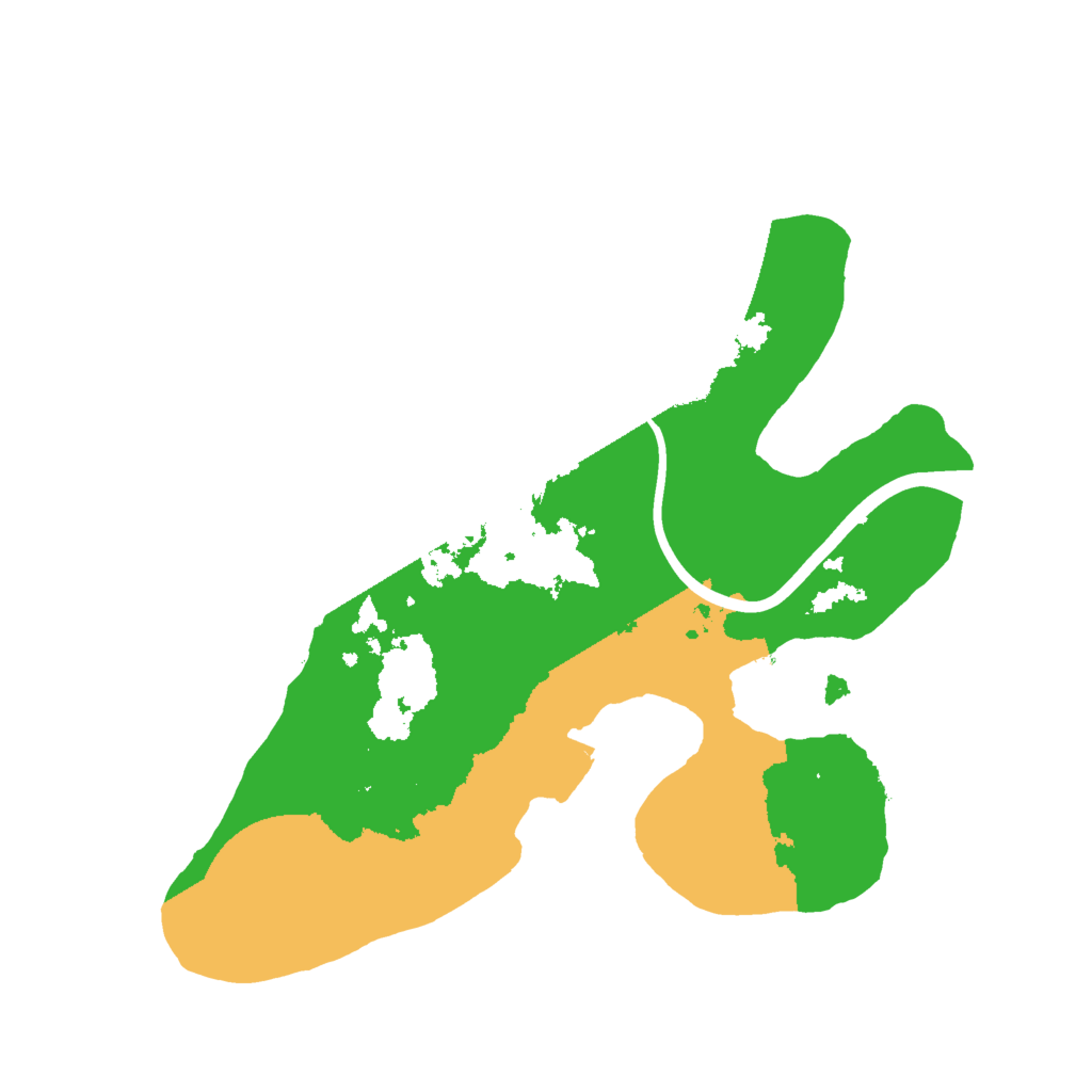 Biome Rust Map: Procedural Map, Size: 2000, Seed: 543216