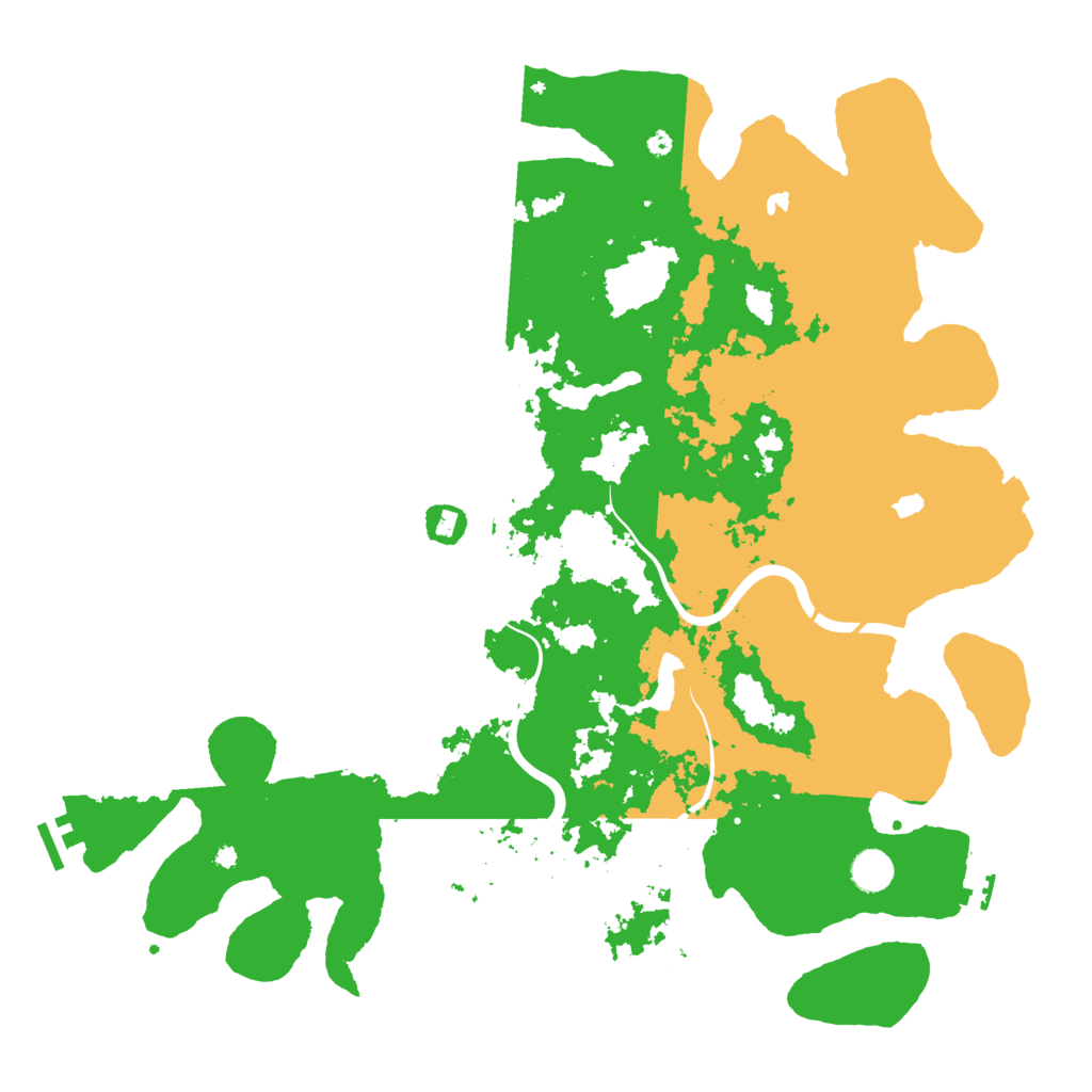 Biome Rust Map: Procedural Map, Size: 4500, Seed: 270296864