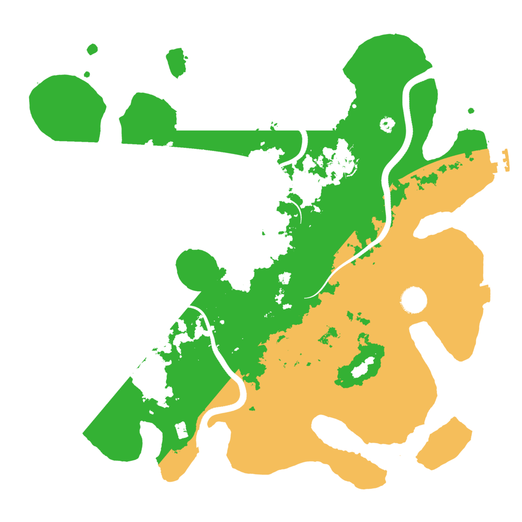 Biome Rust Map: Procedural Map, Size: 3500, Seed: 1335965467