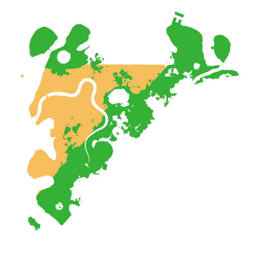 Biome Rust Map: Procedural Map, Size: 3500, Seed: 6369866