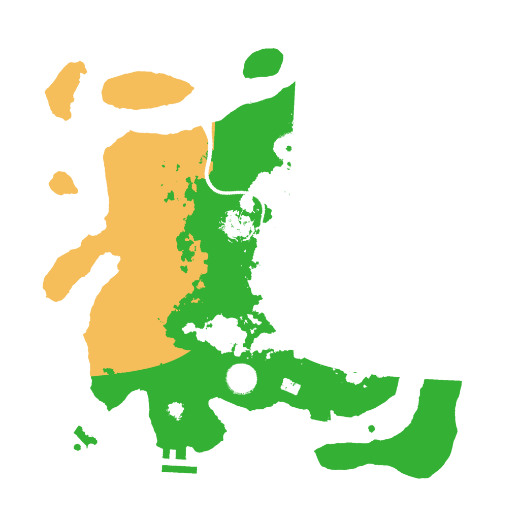 Biome Rust Map: Procedural Map, Size: 3000, Seed: 6342591