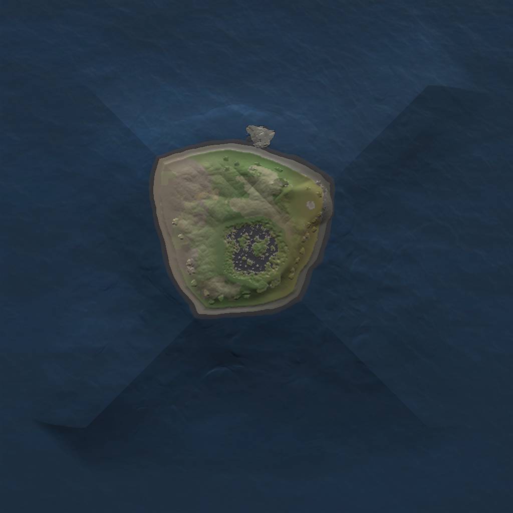 Rust Map: Procedural Map, Size: 1000, Seed: 1097512429, 3 Monuments