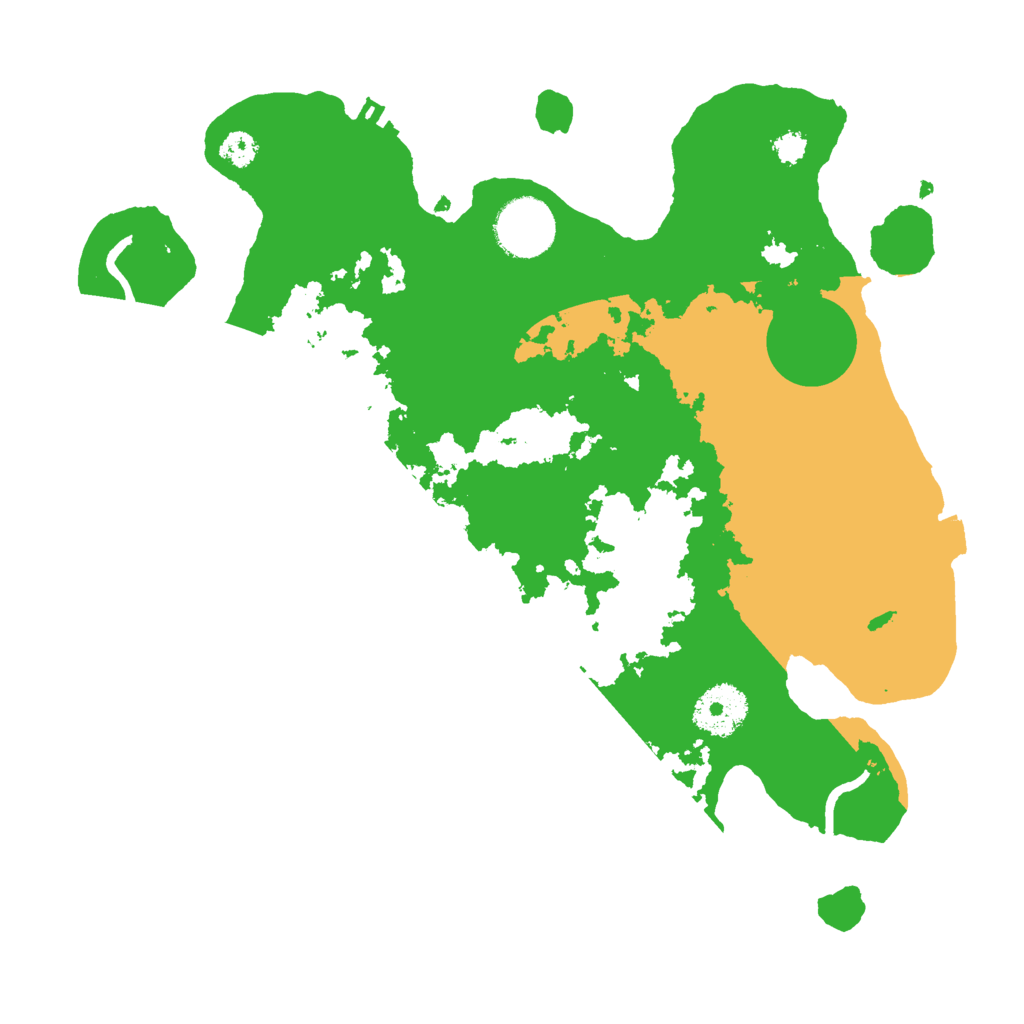 Biome Rust Map: Procedural Map, Size: 3000, Seed: 18536