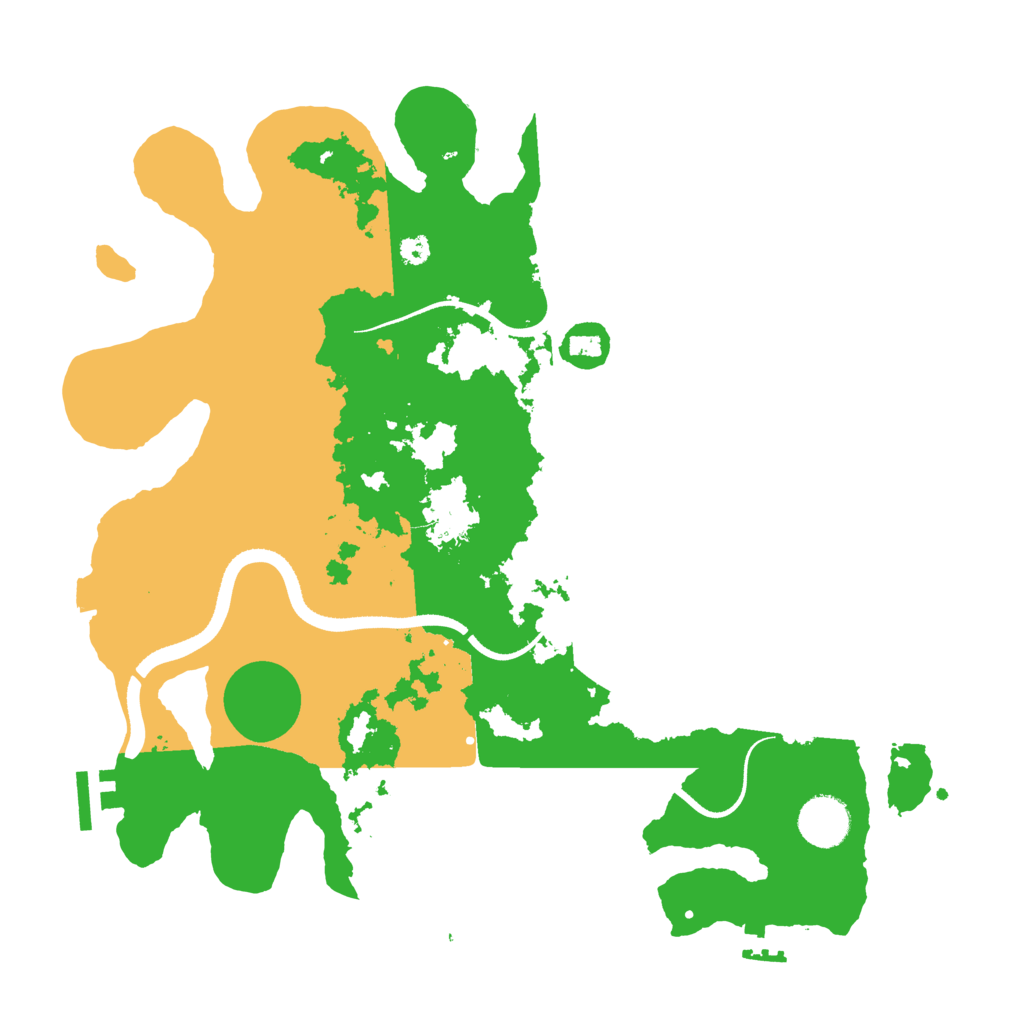 Biome Rust Map: Procedural Map, Size: 3500, Seed: 814609508