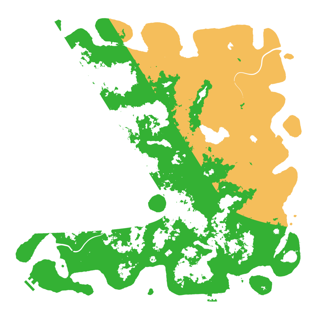 Biome Rust Map: Procedural Map, Size: 5000, Seed: 100668475