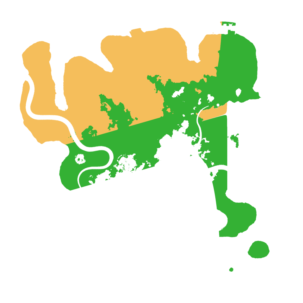 Biome Rust Map: Procedural Map, Size: 3000, Seed: 1185