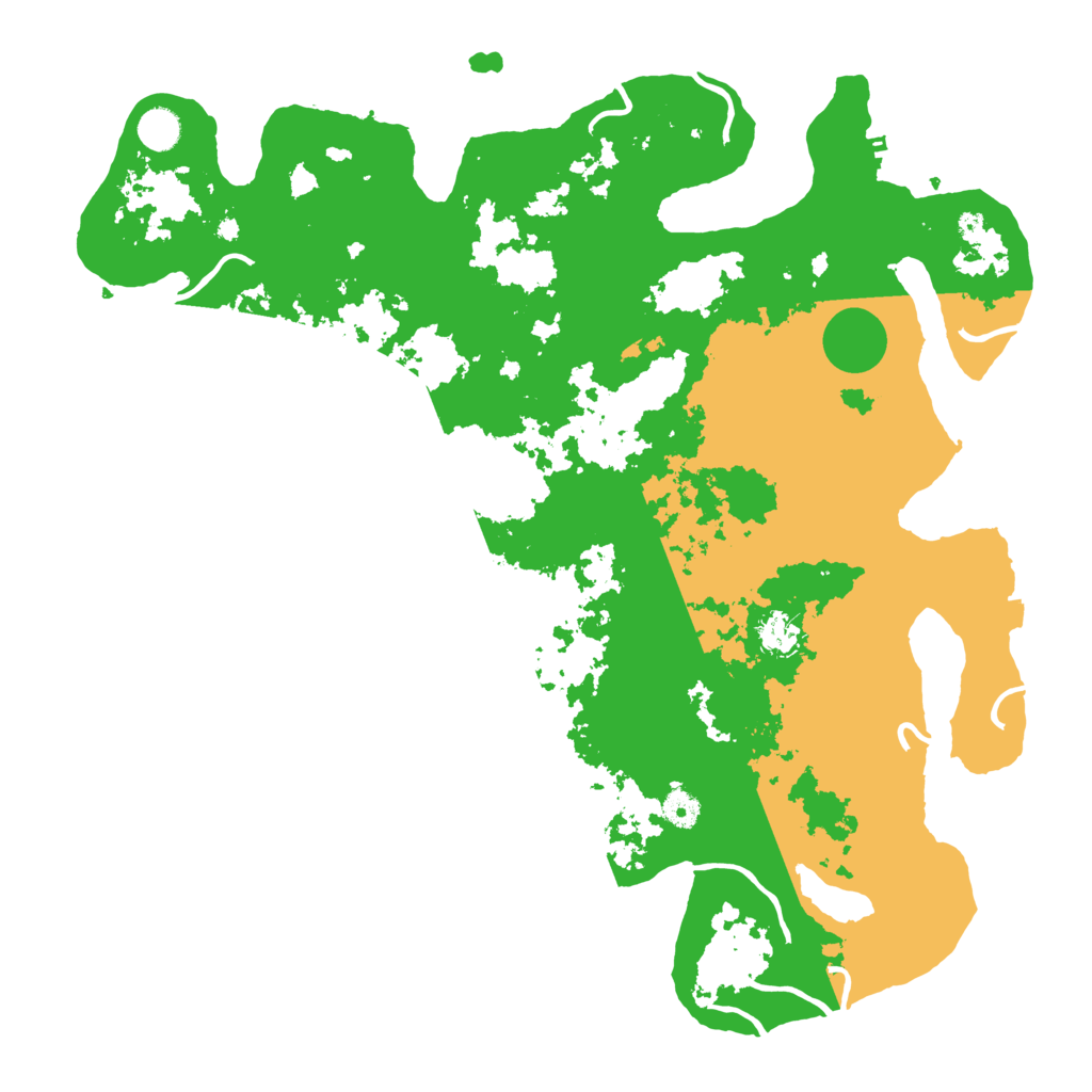 Biome Rust Map: Procedural Map, Size: 4500, Seed: 1210322577