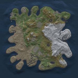 Thumbnail Rust Map: Procedural Map, Size: 3500, Seed: 902135, 14 Monuments